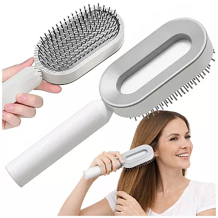 ANTI-STATIC TRAVEL HAIR BRUSH FOR SMOOTHING AND DETANGLING