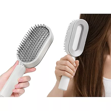 ANTI-STATIC TRAVEL HAIR BRUSH FOR SMOOTHING AND DETANGLING