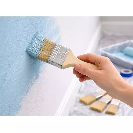 SET OF 5 FLAT PAINT BRUSHES SET FOR PAINTING WALLS