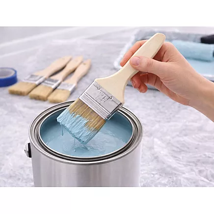 SET OF 5 FLAT PAINT BRUSHES SET FOR PAINTING WALLS