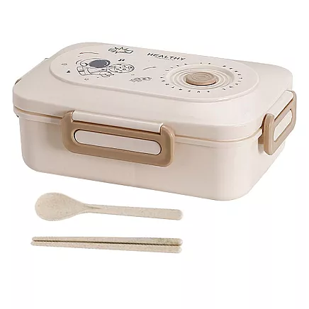 Lunchbox breakfast box breakfast container lunch box with compartments cutlery