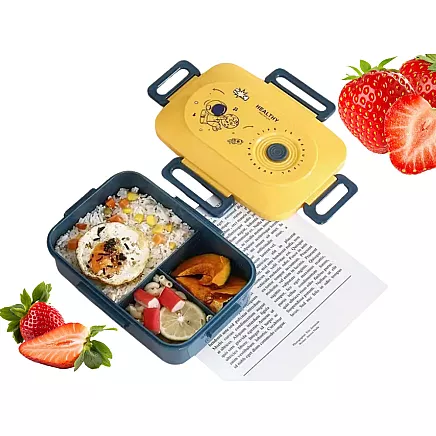 Ланч-бокс для завтраки контейнер для завтраки обед с перестенками столовые приборы