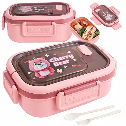 Lunchbox breakfast box breakfast container lunch box with compartments cutlery