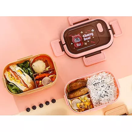 Lunchbox breakfast box breakfast container lunch box with compartments cutlery