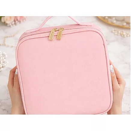 Cosmetics case travel cosmetic bag organiser box led mirror