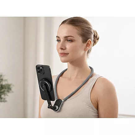 Магнитный держатель на шею для телефона для записи видеоблога в прямом эфире — повязка