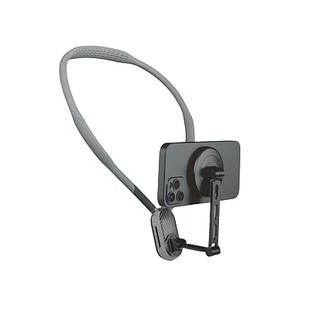 Магнитный держатель на шею для телефона для записи видеоблога в прямом эфире — повязка