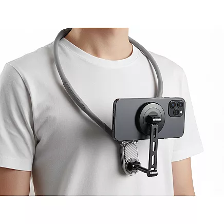 Магнитный держатель на шею для телефона для записи видеоблога в прямом эфире — повязка