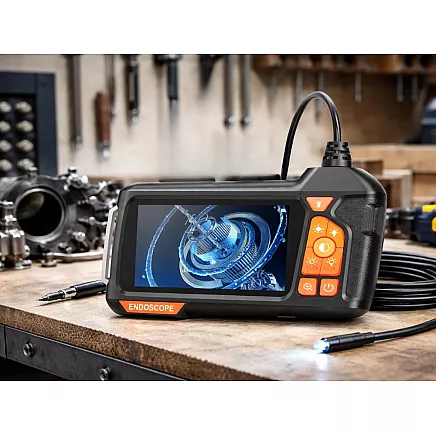 Hd 5m ip67 usb 6led endoscope inspection camera for pipes with lcd display