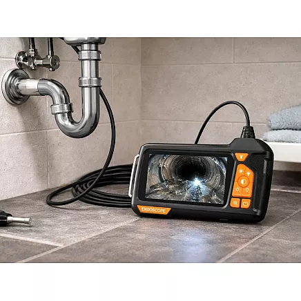 Hd 5m ip67 usb 6led endoscope inspection camera for pipes with lcd display