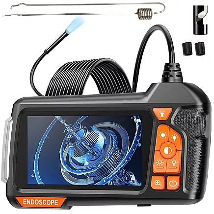 Hd 5m ip67 usb 6led endoscope inspection camera for pipes with lcd display