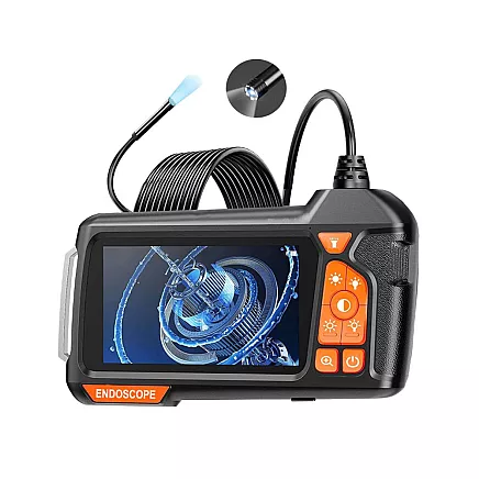 Hd 5m ip67 usb 6led endoscope inspection camera for pipes with lcd display