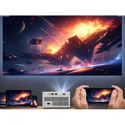 PROJEKTORS X6 4K ANDROID TV 11.0 WIFI BLUETOOTH LCD 100 COLI