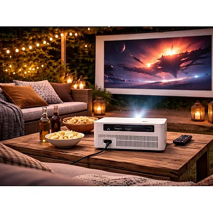 PROJEKTORS X6 4K ANDROID TV 11.0 WIFI BLUETOOTH LCD 100 COLI