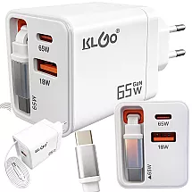 Быстродействующий сетевой зарядное устройство usb 65 вт кабель usb-c usb quick charge универсальный