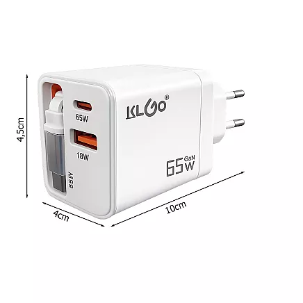 Быстродействующий сетевой зарядное устройство usb 65 вт кабель usb-c usb quick charge универсальный