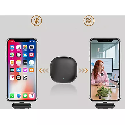 2 беспроводных микрофона-петлиц для iphone, телефона или компьютера с разъемом usb-c