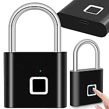 Burglar-proof, waterproof fingerprint padlock for suitcases and lockers