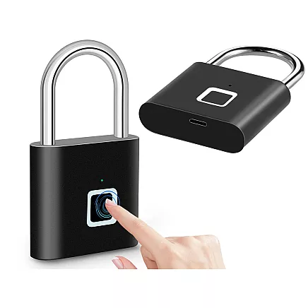 Burglar-proof, waterproof fingerprint padlock for suitcases and lockers