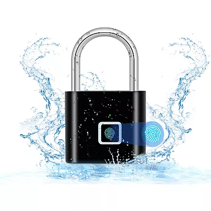 Burglar-proof, waterproof fingerprint padlock for suitcases and lockers