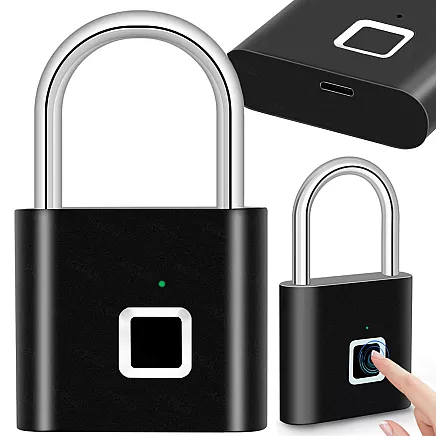 Burglar-proof, waterproof fingerprint padlock for suitcases and lockers