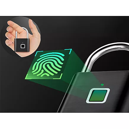 Burglar-proof, waterproof fingerprint padlock for suitcases and lockers