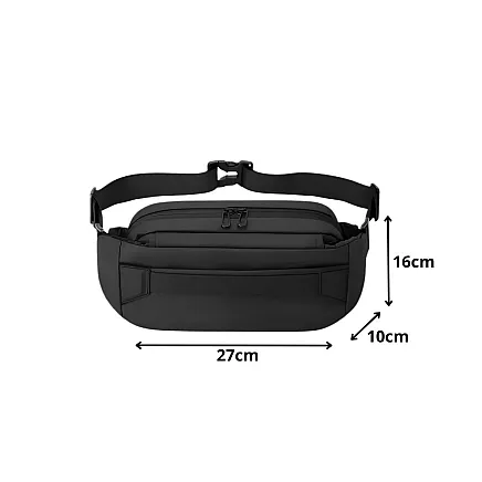 Мужская почка большая сумка на пояс спортивная сумка регулируемая черная