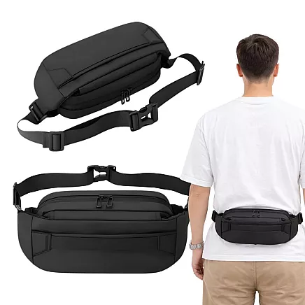 Мужская почка большая сумка на пояс спортивная сумка регулируемая черная