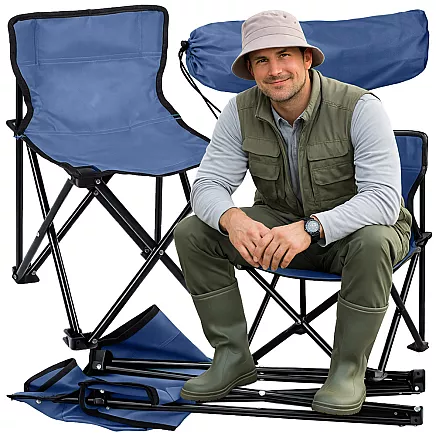Складной туристический стул для рыбалки с чехлом