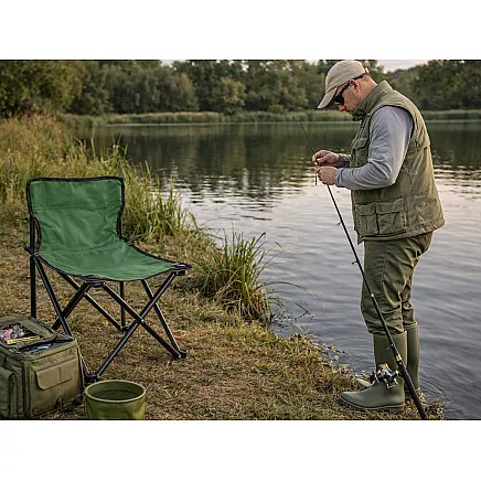 Складной туристический стул для рыбалки с чехлом
