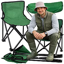 Складной туристический стул для рыбалки с чехлом