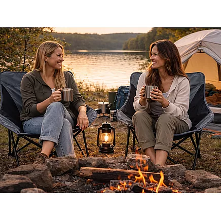 Складной туристический стул для рыбалки с чехлом