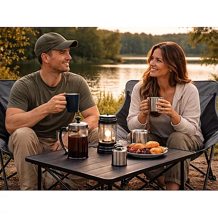 Складной туристический стул для рыбалки с чехлом