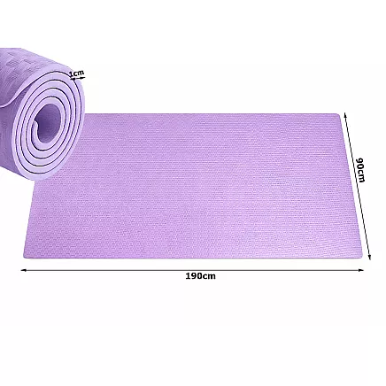 Мат для йоги, пилатеса, фитнеса, гимнастики, тренировок, 190 см, толстый