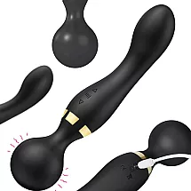 Electric handheld vibrating body massager for deep muscle relaxation