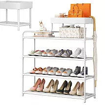 5-level shoe rack shoe stand metal cabinet organiser with shelf