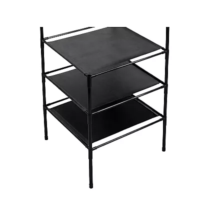 Corner clothes hanger with shoe shelves metal wardrobe