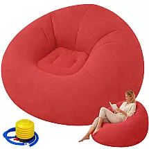 Pūšamais dīvāns sēžšanai velūra krēsls viegls mīksts ērts atpūta