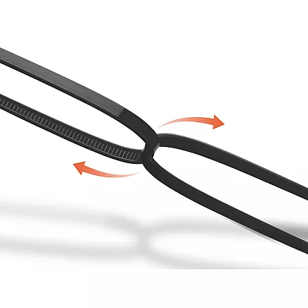 Cable ties 2.5x100mm 100 pcs black cable tie