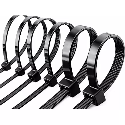 Cable ties 2.5x100mm 100 pcs black cable tie