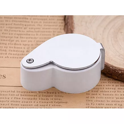 Ювелирная увеличительная лупа с led-подсветкой и уф-фильтром, складная, с usb-зарядкой, для чтения, 60-кратное увеличение