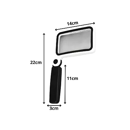 Складная лупа led16 с увеличительным стеклом для чтения, 3,5-кратное увеличение, настольная, с подсветкой