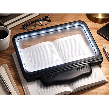 Портативная лупа с led-подсветкой для чтения, 2,5-кратное увеличение, 3 режима работы, usb