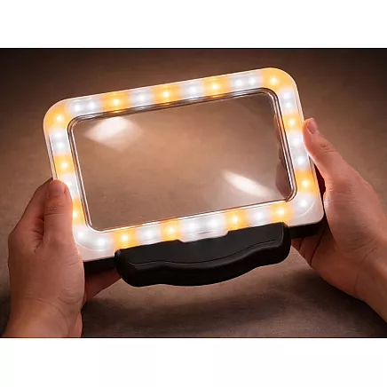 Портативная лупа с led-подсветкой для чтения, 2,5-кратное увеличение, 3 режима работы, usb