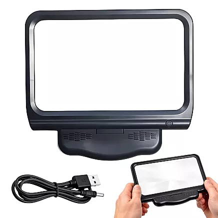 Портативная лупа с led-подсветкой для чтения, 2,5-кратное увеличение, 3 режима работы, usb