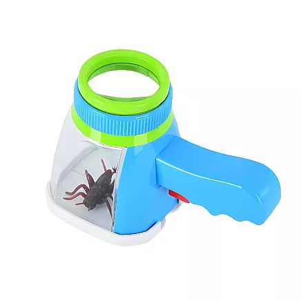 Лупа для наблюдения за насекомыми, увеличительное стекло, контейнер, фигурка