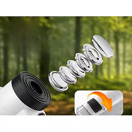 Компактный микроскоп-лупа с клипсом для мобильного телефона, 200-кратный увеличение, светодиодная подсветка, уф-функция