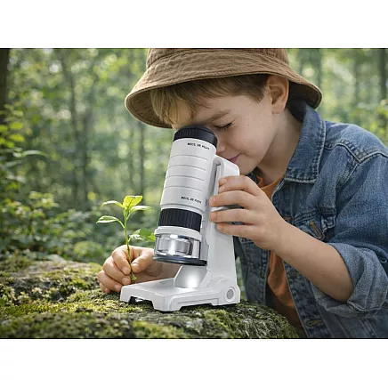 Компактный микроскоп-лупа с клипсом для мобильного телефона, 200-кратный увеличение, светодиодная подсветка, уф-функция