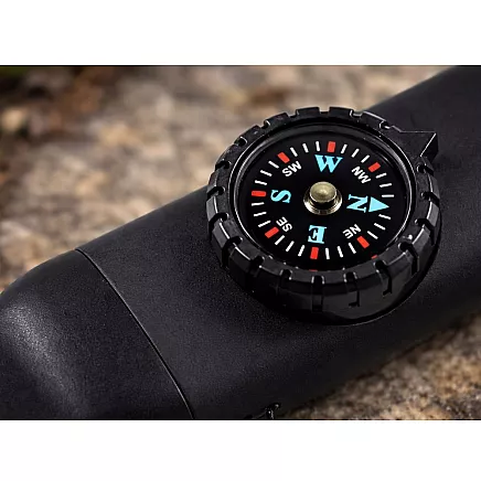 Спасательный свисток, чёрный, для выживания и туризма; компас; фонарик; лупа; термометр