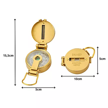 Складной туристический компас для выживания, военный, металлический, классический